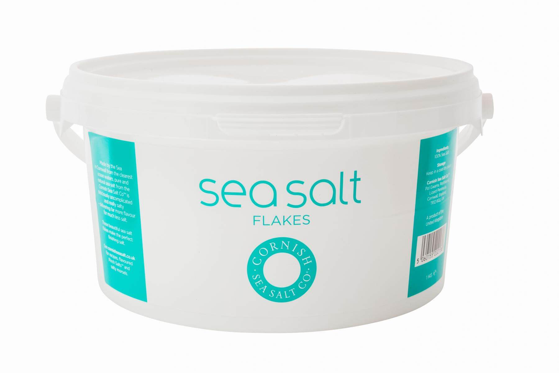 Cornish Sea Salt Flakes natürliches FinishingSalz 1kg Eimer