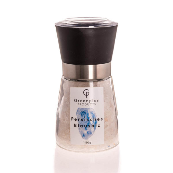 180g Echtes Persisches Blausalz Grob 1 - 5 mm Salz Mühle 1A Qualität Edles Salz Mühle mit Keramikmahlwerk